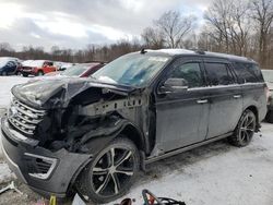 Salvage cars for sale at Ellwood City, PA auction: 2019 Ford Expedition Max Limited