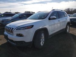 Salvage cars for sale at East Granby, CT auction: 2017 Jeep Cherokee Limited