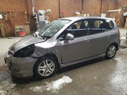 Honda fit salvage cars for sale: 2007 Honda FIT S