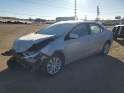 Salvage cars for sale at Colorado Springs, CO auction: 2015 Toyota Corolla L