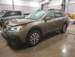 Salvage cars for sale from Copart Casper, WY: 2020 Subaru Outback Premium