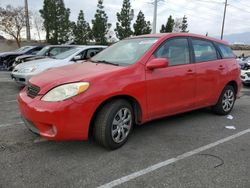 Salvage cars for sale from Copart Rancho Cucamonga, CA: 2005 Toyota Corolla Matrix XR