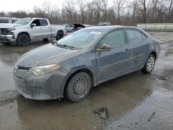 Salvage cars for sale at Ellwood City, PA auction: 2015 Toyota Corolla L