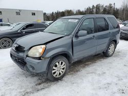 Salvage cars for sale at Cookstown, ON auction: 2005 Honda CR-V SE