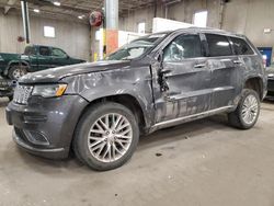 Salvage cars for sale at Blaine, MN auction: 2018 Jeep Grand Cherokee Summit