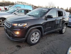 Salvage cars for sale at New Britain, CT auction: 2022 Jeep Compass Latitude