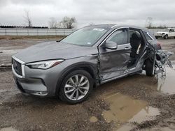 Salvage cars for sale at Houston, TX auction: 2021 Infiniti QX50 Essential