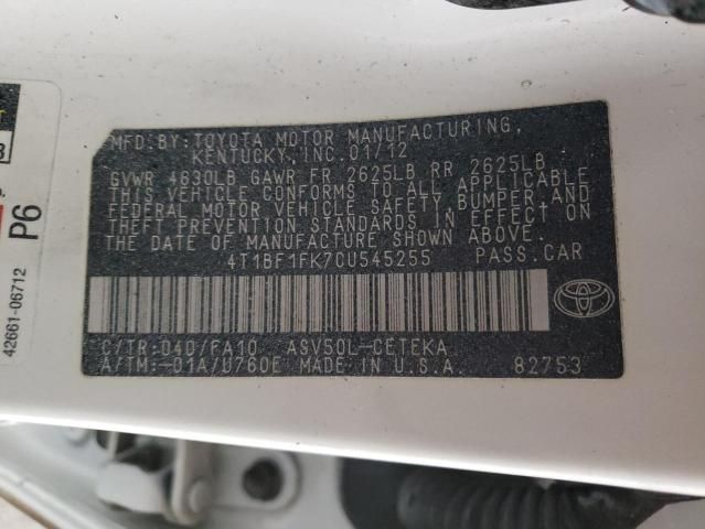 2012 Toyota Camry Base