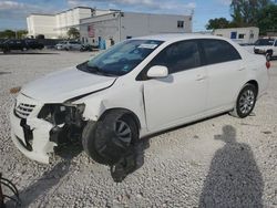 Salvage cars for sale from Copart Opa Locka, FL: 2013 Toyota Corolla Base