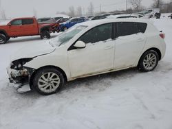 Salvage cars for sale from Copart Montreal Est, QC: 2013 Mazda 3 I