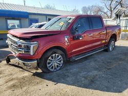 Salvage cars for sale at Wichita, KS auction: 2024 Ford F150 Lariat