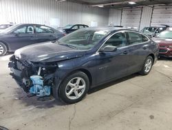 Salvage cars for sale at Franklin, WI auction: 2017 Chevrolet Malibu LS