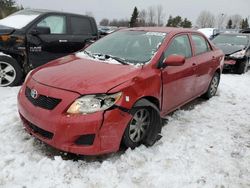 Vehiculos salvage en venta de Copart Bowmanville, ON: 2009 Toyota Corolla Base