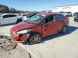 Salvage cars for sale at Gaston, SC auction: 2018 Ford Fiesta SE