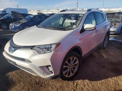 Toyota salvage cars for sale: 2017 Toyota Rav4 HV Limited