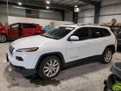 Salvage cars for sale at Greenwood, NE auction: 2015 Jeep Cherokee Limited