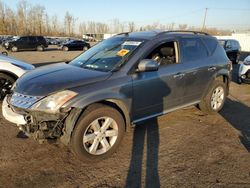 Salvage cars for sale at Portland, OR auction: 2006 Nissan Murano SL