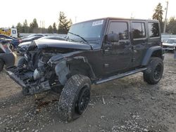 Salvage cars for sale at Graham, WA auction: 2017 Jeep Wrangler Unlimited Sport