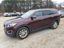 Salvage cars for sale at North Billerica, MA auction: 2018 KIA Sorento LX