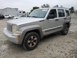 Salvage cars for sale at Opa Locka, FL auction: 2008 Jeep Liberty Sport