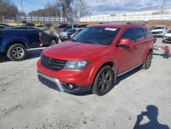 Salvage cars for sale from Copart Spartanburg, SC: 2017 Dodge Journey Crossroad