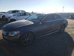 Salvage cars for sale at Antelope, CA auction: 2015 Mercedes-Benz C300