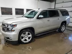 Salvage cars for sale at Blaine, MN auction: 2015 Chevrolet Suburban K1500 LT