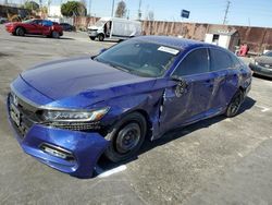 Salvage cars for sale at Wilmington, CA auction: 2018 Honda Accord Sport