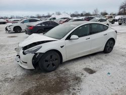 Salvage cars for sale at London, ON auction: 2021 Tesla Model 3