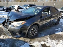 Salvage cars for sale at auction: 2015 Toyota Corolla L