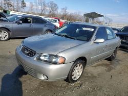 Salvage cars for sale from Copart Spartanburg, SC: 2002 Nissan Sentra XE