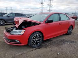 Salvage cars for sale at Elgin, IL auction: 2016 Volkswagen Jetta Sport