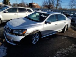 Salvage cars for sale at New Britain, CT auction: 2015 Volkswagen Passat SEL