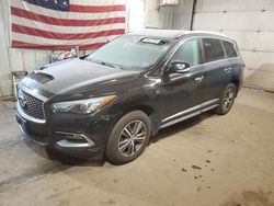 Salvage cars for sale at Lyman, ME auction: 2016 Infiniti QX60