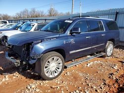 Salvage cars for sale at Oklahoma City, OK auction: 2017 Cadillac Escalade ESV Platinum