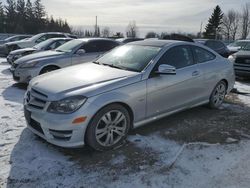 Salvage cars for sale at Bowmanville, ON auction: 2012 Mercedes-Benz C 250