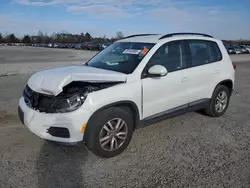 Salvage cars for sale at Lumberton, NC auction: 2016 Volkswagen Tiguan S