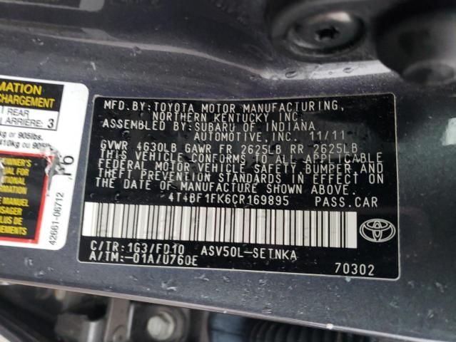 2012 Toyota Camry Base