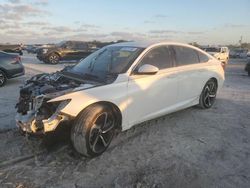 Salvage cars for sale at West Palm Beach, FL auction: 2018 Honda Accord Sport