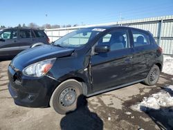 Salvage cars for sale from Copart Pennsburg, PA: 2015 Mitsubishi Mirage DE