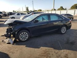 Vehiculos salvage en venta de Copart Miami, FL: 2017 Toyota Camry LE