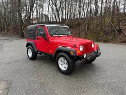 Salvage cars for sale at North Billerica, MA auction: 2004 Jeep Wrangler / TJ Rubicon