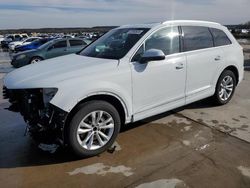 Salvage cars for sale at Grand Prairie, TX auction: 2019 Audi Q7 Premium Plus