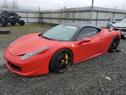 Ferrari 458 Italia Vehiculos salvage en venta: 2011 Ferrari 458 Italia