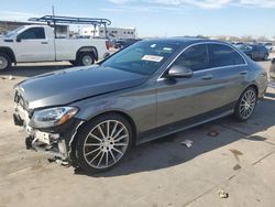 Salvage cars for sale at Grand Prairie, TX auction: 2017 Mercedes-Benz C300