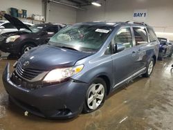 Salvage cars for sale from Copart Elgin, IL: 2017 Toyota Sienna LE