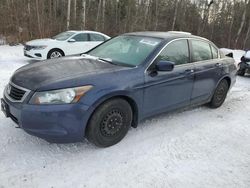 Salvage cars for sale from Copart Cookstown, ON: 2009 Honda Accord LX