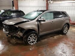 Salvage cars for sale at Lansing, MI auction: 2014 Ford Edge Limited