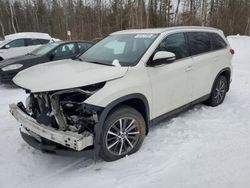 Salvage cars for sale at Cookstown, ON auction: 2019 Toyota Highlander SE