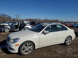 Salvage cars for sale at Des Moines, IA auction: 2012 Mercedes-Benz C 300 4matic